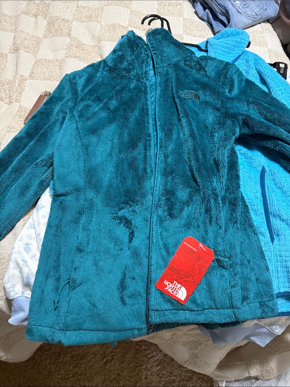 The North Face Deep Teal Plush Full-Zip Fleece Jacket S